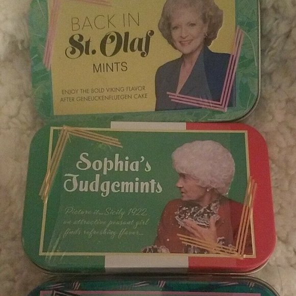 The Golden Girls Candy Mints Set of 3 Collectible Tins Blanche, Rose, Sophia - Picture 1 of 4